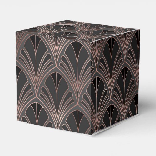 Zwart en roosgoud bedankdoosjes (Achterkant)