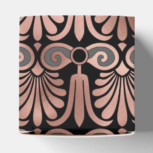 Zwart en roosgoud bedankdoosjes (Bovenkant)