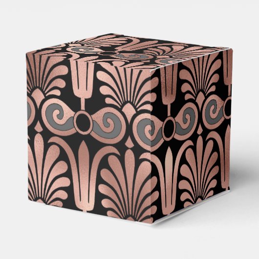 Zwart en roosgoud bedankdoosjes (Achterkant)