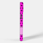 Zwart en roze aangepaste naam Case-Mate iPhone case (Achterkant / Rechts)