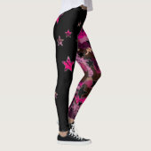 Zwart en roze camouflage ster legging (Rechts)