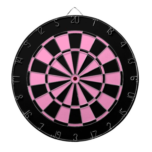 zwart en roze dartbord (Voorkant)