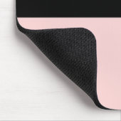 Zwart en roze design 5 Mousepad Muismat (Hoek)