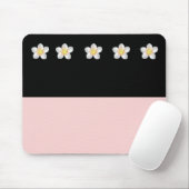 Zwart en roze design 5 Mousepad Muismat (Met muis)
