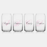 Zwart en Roze Fantasie Monogram