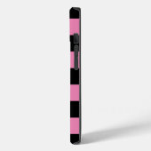 Zwart en Roze Gecontroleerde iPhone/iPad-draagtas Case-Mate iPhone Case (Achterkant / Links)
