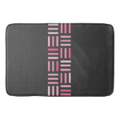 Zwart en roze geometrisch badmat (Voorkant)
