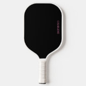 Zwart en Roze Gepersonaliseerde Pickleball Paddle (Achterkant)