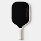 Zwart en Roze Gepersonaliseerde Pickleball Paddle (Achterkant)