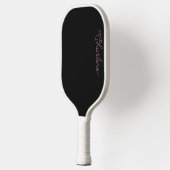 Zwart en Roze Gepersonaliseerde Pickleball Paddle (Links)