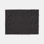 zwart en roze gestreept fleece deken (Voorkant (Horizontaal))