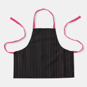 zwart en roze gestreept schort (Voorkant)