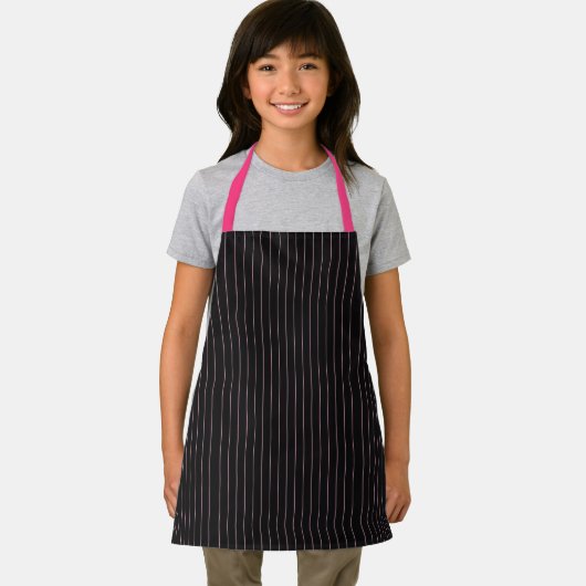zwart en roze gestreept schort (Insitu)