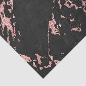 Zwart en roze glitter marmeren steen tissuepapier (Detail)