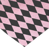 Zwart en Roze Harlequin Korte Tafelloper (Hoek)
