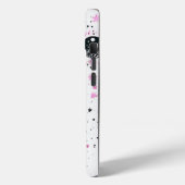 Zwart en Roze Hemelzon Maan Sterren Case-Mate iPhone Case (Achterkant / Links)