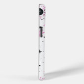 Zwart en Roze Hemelzon Maan Sterren Case-Mate iPhone Case (Achterkant / Rechts)