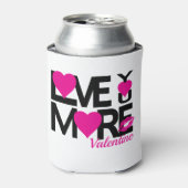 Zwart en roze houden meer van je blikjeskoeler (Blikje Voorkant)