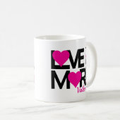 Zwart en roze houden meer van je koffiemok (Voorkant rechts)