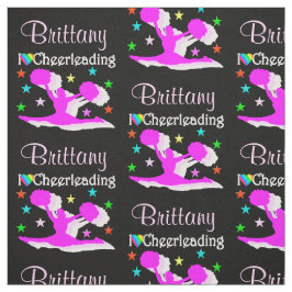 ZWART EN ROZE IK HOU VAN CHEERLEADERSTOF STOF