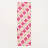 Zwart en Roze Met Groen Yogamat (Voorkant)