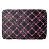 Zwart en roze pleister badmat (Voorkant)