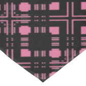 Zwart en roze pleister tafelkleed (Gekanteld)