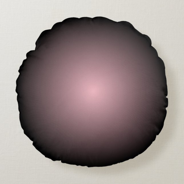 Zwart en roze radiale gradiënt rond kussen (Voorkant)