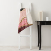 Zwart en Roze Sequins Agaat Sherpa Deken (In situ)