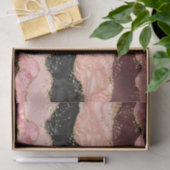 Zwart en Roze Sequins Agaat Tissuepapier (Geschenk)