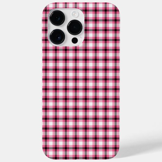Zwart en roze speldenband Case-Mate iPhone case (Achterkant)