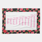 Zwart en Roze Theedoek (Horizontaal)