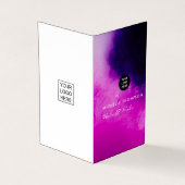 Zwart en roze Visitekaartje (Buitenkant)