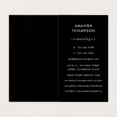 Zwart en roze Visitekaartje (Binnenkant ongevouwen)