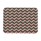 Zwart en roze zigzagpatroon magneet (Horizontaal)