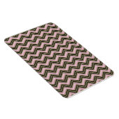 Zwart en roze zigzagpatroon magneet (Rechterzijde)