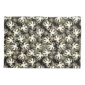 Zwart en sepia Herhalend Motief | Octopuspatroon Kussensloop (Achterkant)