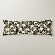 Zwart en sepia Herhalend Motief | Octopuspatroon