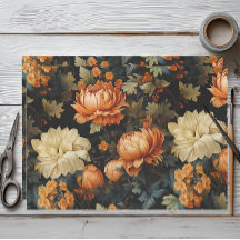 Zwart en Sinaasappel Bloemen