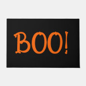 Zwart en Sinaasappel Bony Boo! Deurmat (Voorkant)