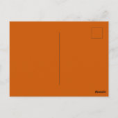 Zwart en Sinaasappel eng Spooky Happy Halloween Briefkaart (Achterkant)