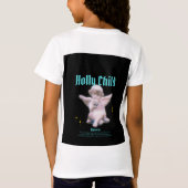 Zwart en sinaasappel modern Bold Angle  Cupido T-shirt (Achterkant)