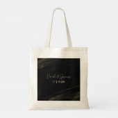 Zwart en Sparkly Gold Tote Bag (Achterkant)