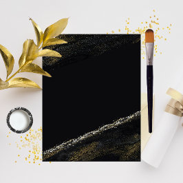Zwart en Sparkly Goud Scrapbook Papier