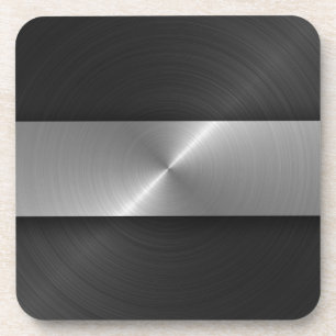 Zwart en staal drankjes onderzetter