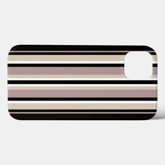 Zwart en Tan Case-Mate iPhone Case (Achterkant (horizontaal))