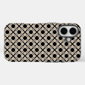 Zwart en Tan Case-Mate iPhone Case (Achterkant (horizontaal))