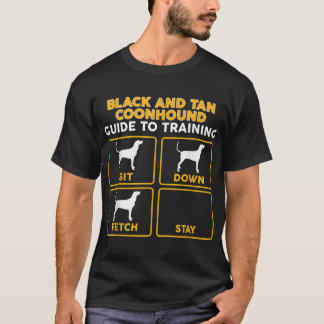 Zwart en Tan Coonhound T-shirt Grappige gids voor 