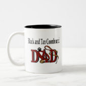 zwart en tan coonhound vader Mok (Links)