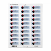 Zwart en Tan Dachshund Kerstmis Retouradres Etiket (Full Sheet)